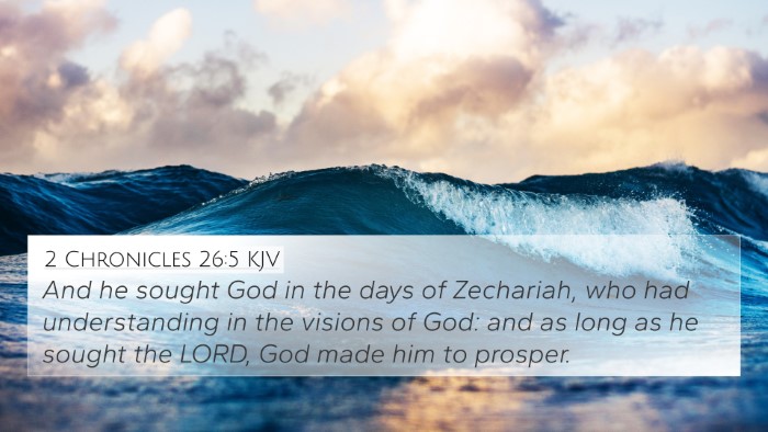 2 Chronicles 26:5 KJV Bible Verse Image