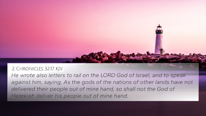 2 Chronicles 32:17 KJV Bible Verse Image