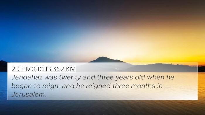 2 Chronicles 36:2 KJV Bible Verse Image
