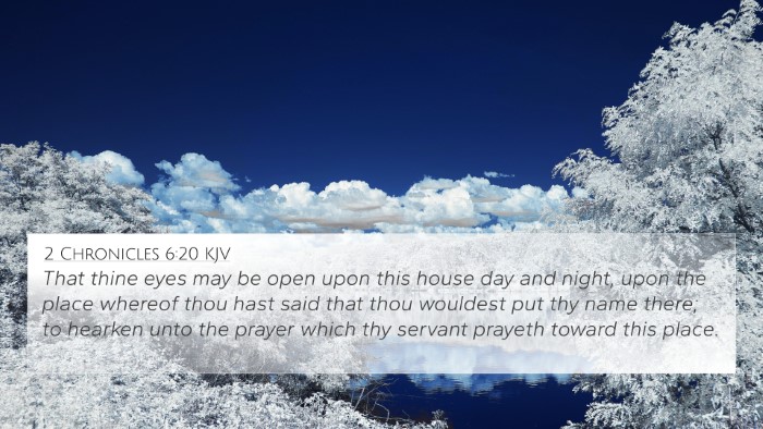 2 Chronicles 6:20 KJV Bible Verse Image