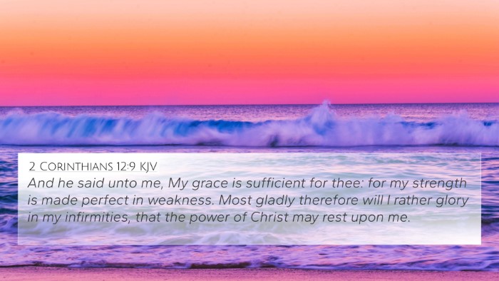 2 Corinthians 12:9 KJV Bible Verse Image