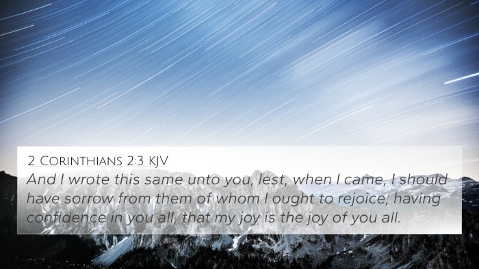 2 Corinthians 2:3 KJV 4K Wallpaper - And I wrote this same unto you, lest, when I - 4K Wallpaper Bible Verse