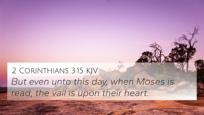 2 Corinthians 3:15 KJV 4K Wallpaper - But even unto this day, when Moses is read, the - 4K Wallpaper Bible Verse
