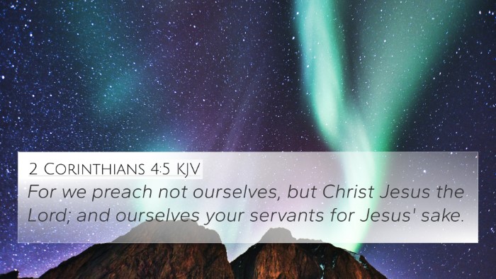 2 Corinthians 4:5 KJV Bible Verse Image