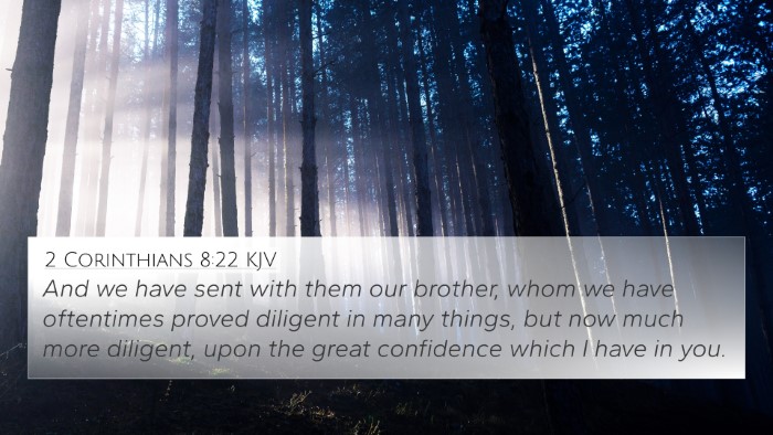 2 Corinthians 8:22 KJV Bible Verse Image