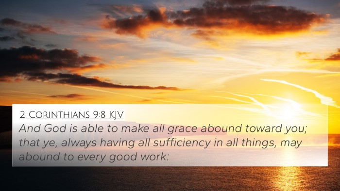 2 Corinthians 9:8 KJV Bible Verse Image