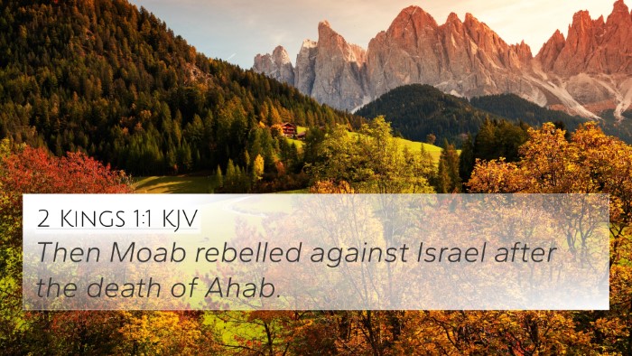 2 Kings 1:1 KJV 4K Wallpaper - Then Moab rebelled against Israel after the death - 4K Wallpaper Bible Verse
