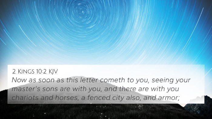 2 Kings 10:2 KJV 4K Wallpaper - Now as soon as this letter cometh to you, seeing - 4K Wallpaper Bible Verse
