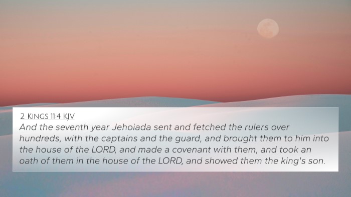 2 Kings 11:4 KJV Bible Verse Image