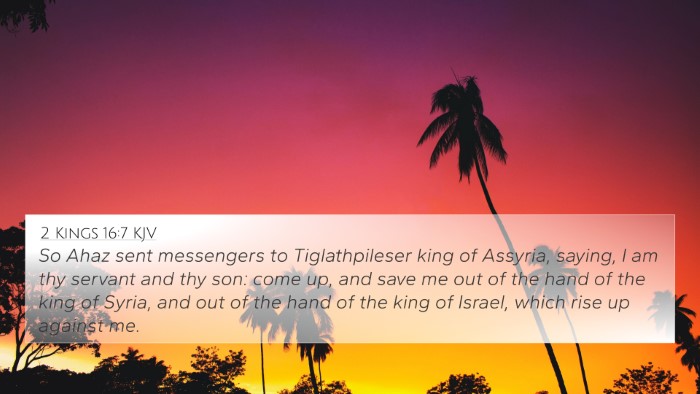 2 Kings 16:7 KJV Bible Verse Image
