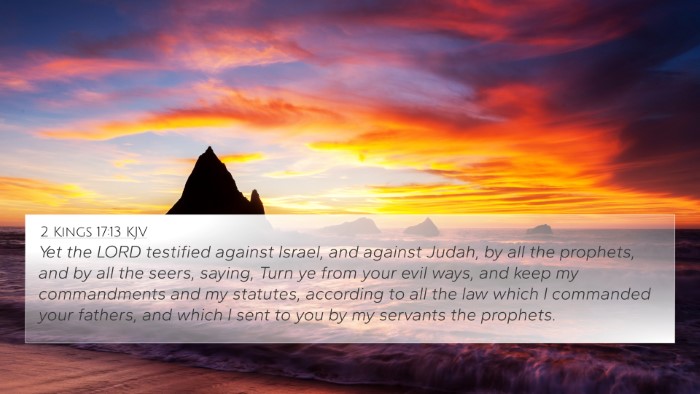2 Kings 17:13 KJV Bible Verse Image