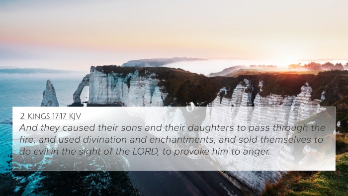 2 Kings 17:17 KJV Bible Verse Image
