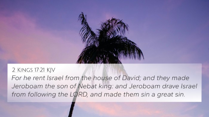 2 Kings 17:21 KJV Bible Verse Image