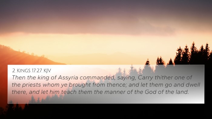 2 Kings 17:27 KJV Bible Verse Image