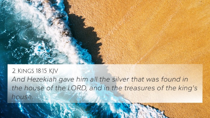 2 Kings 18:15 KJV Bible Verse Image