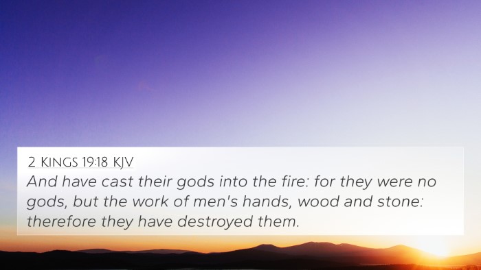 2 Kings 19:18 KJV Bible Verse Image