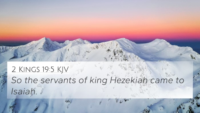 2 Kings 19:5 KJV 4K Wallpaper - So the servants of king Hezekiah came to - 4K Wallpaper Bible Verse