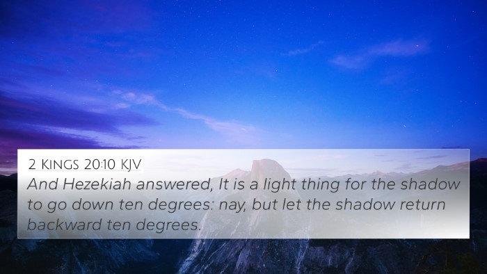 2 Kings 20:10 KJV Bible Verse Image