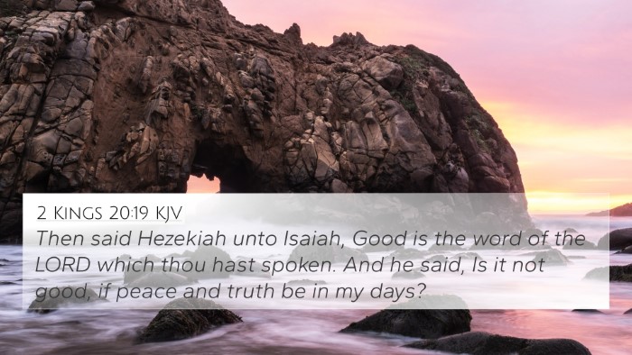 2 Kings 20:19 KJV Bible Verse Image