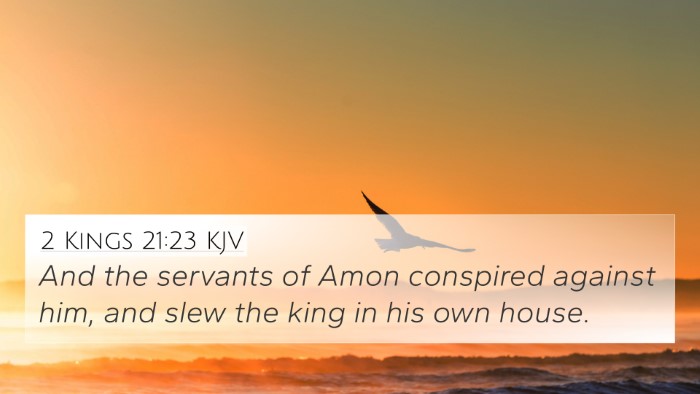 2 Kings 21:23 KJV Bible Verse Image