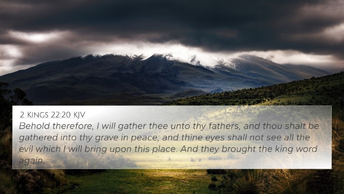 2 Kings 22:20 KJV Bible Verse Image