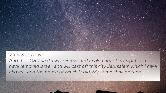 2 Kings 23:27 KJV Bible Verse Image