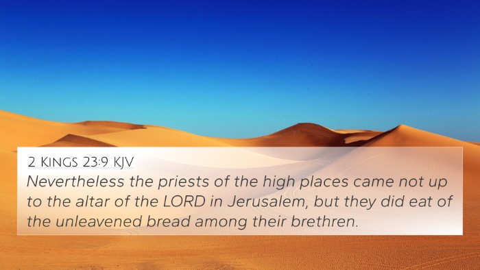 2 Kings 23:9 KJV 4K Wallpaper - Nevertheless the priests of the high places came - 4K Wallpaper Bible Verse