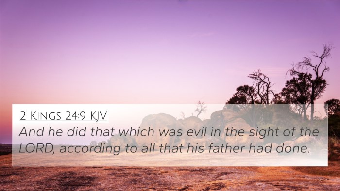 2 Kings 24:9 KJV 4K Wallpaper - And he did that which was evil in the sight of - 4K Wallpaper Bible Verse