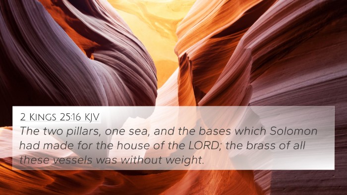 2 Kings 25:16 KJV Bible Verse Image