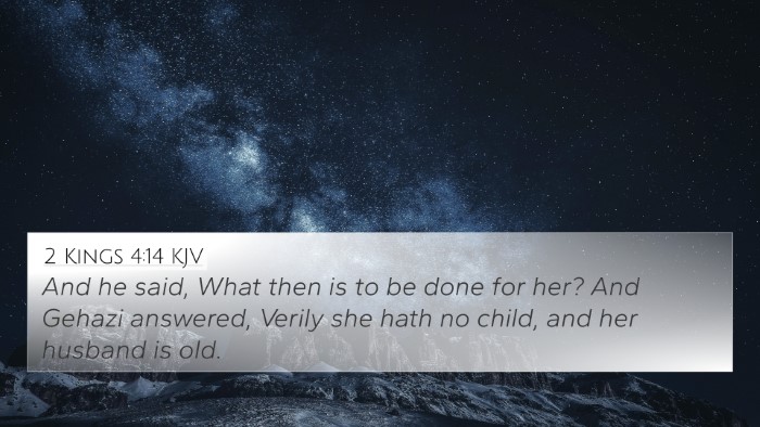 2 Kings 4:14 KJV Bible Verse Image
