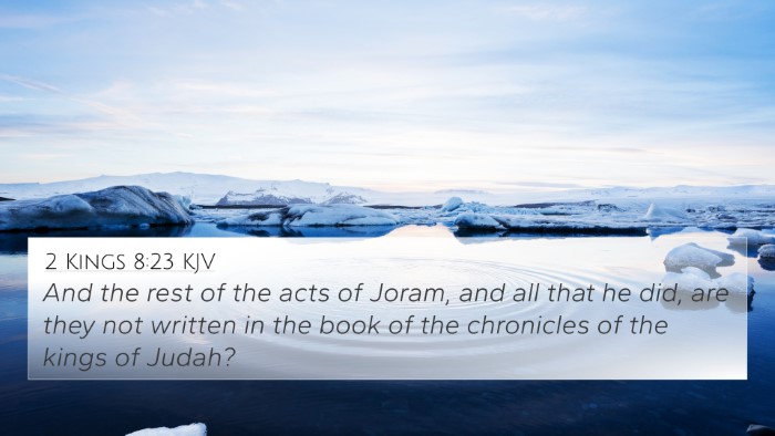 2 Kings 8:23 KJV Bible Verse Image