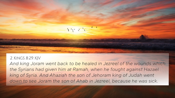2 Kings 8:29 KJV Bible Verse Image