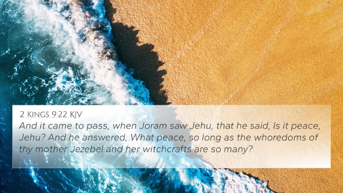 2 Kings 9:22 KJV Bible Verse Image
