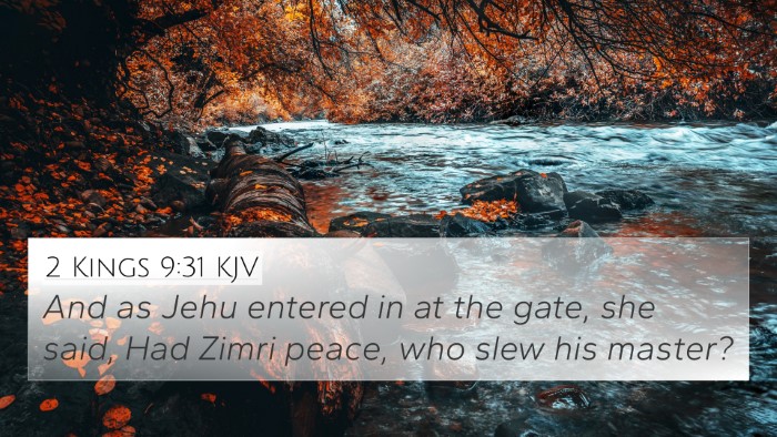 2 Kings 9:31 KJV Bible Verse Image
