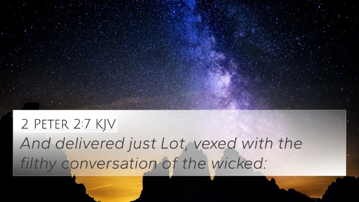 2 Peter 2:7 KJV Bible Verse Image