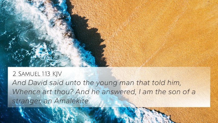 2 Samuel 1:13 KJV 4K Wallpaper - And David said unto the young man that told him, - 4K Wallpaper Bible Verse