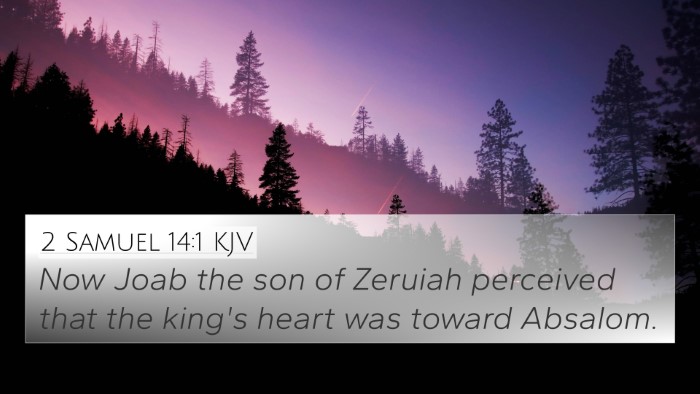 2 Samuel 14:1 KJV 4K Wallpaper - Now Joab the son of Zeruiah perceived that the - 4K Wallpaper Bible Verse