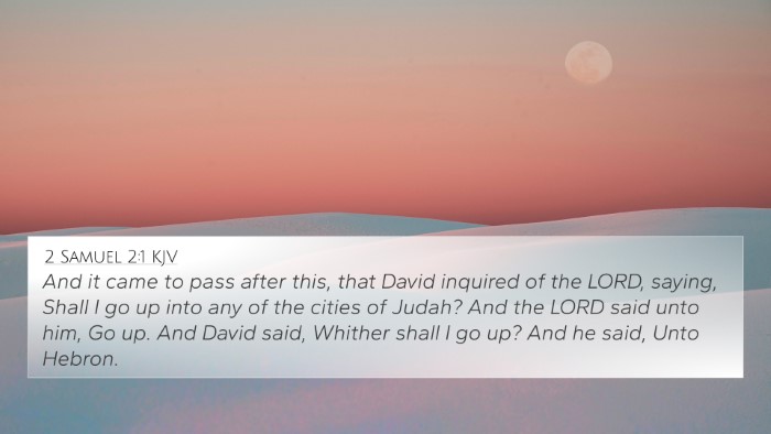 2 Samuel 2:1 KJV Bible Verse Image