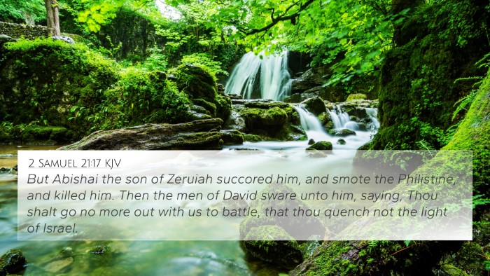 2 Samuel 21:17 KJV Bible Verse Image