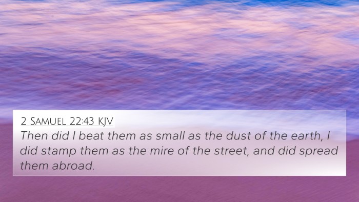 2 Samuel 22:43 KJV Bible Verse Image