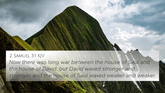 2 Samuel 3:1 KJV Bible Verse Image