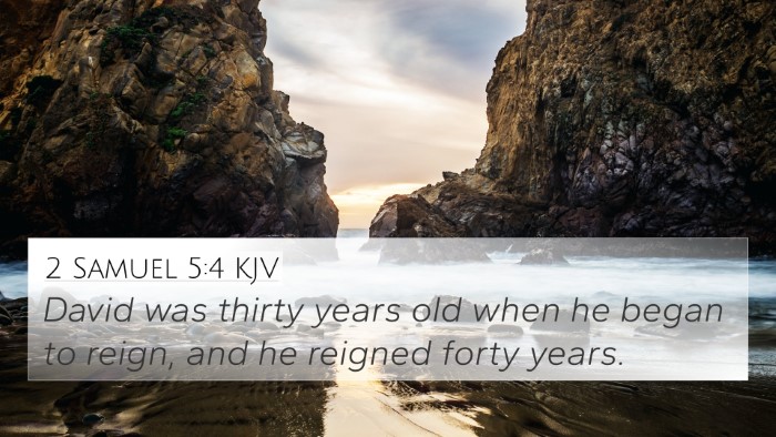 2 Samuel 5:4 KJV Bible Verse Image