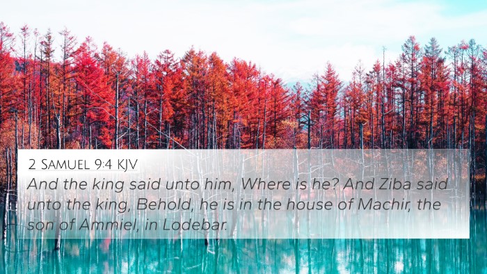 2 Samuel 9:4 KJV 4K Wallpaper - And the king said unto him, Where is he? And Ziba - 4K Wallpaper Bible Verse