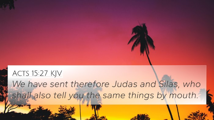 Acts 15:27 KJV Bible Verse Image