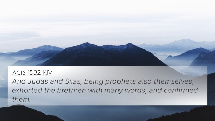 Acts 15:32 KJV Bible Verse Image
