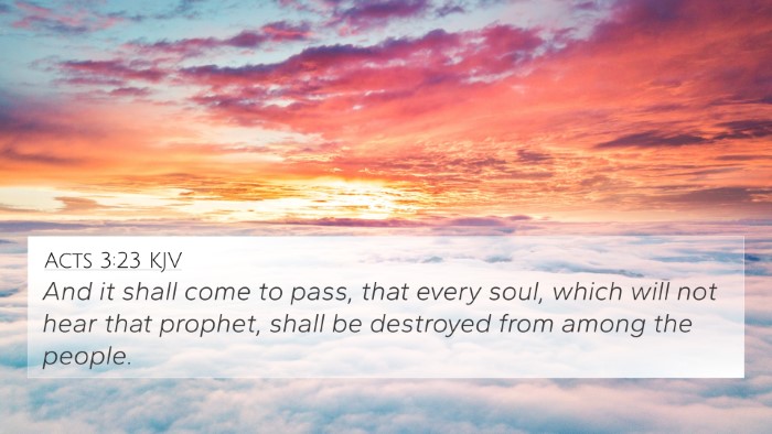 Acts 3:23 KJV Bible Verse Image