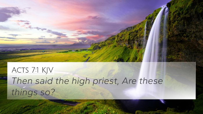 Acts 7:1 KJV 4K Wallpaper - Then said the high priest, Are these things - 4K Wallpaper Bible Verse