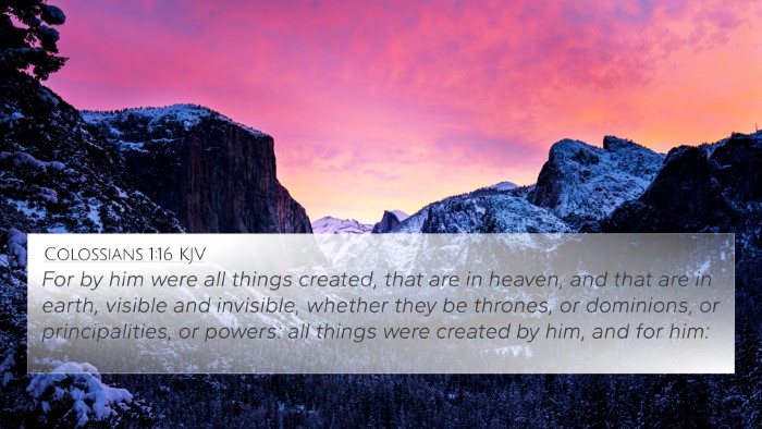 Colossians 1:16 KJV Bible Verse Image