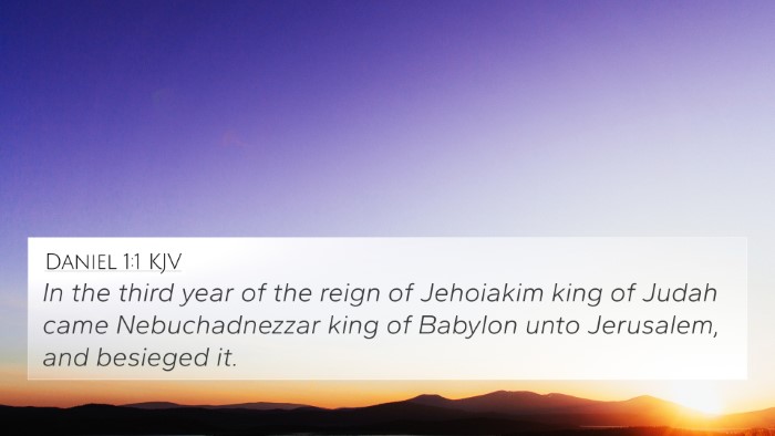 Daniel 1:1 KJV 4K Wallpaper - In the third year of the reign of Jehoiakim king - 4K Wallpaper Bible Verse