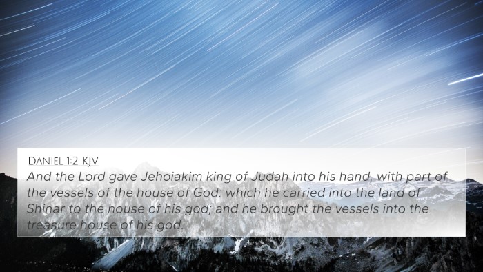 Daniel 1:2 KJV Bible Verse Image